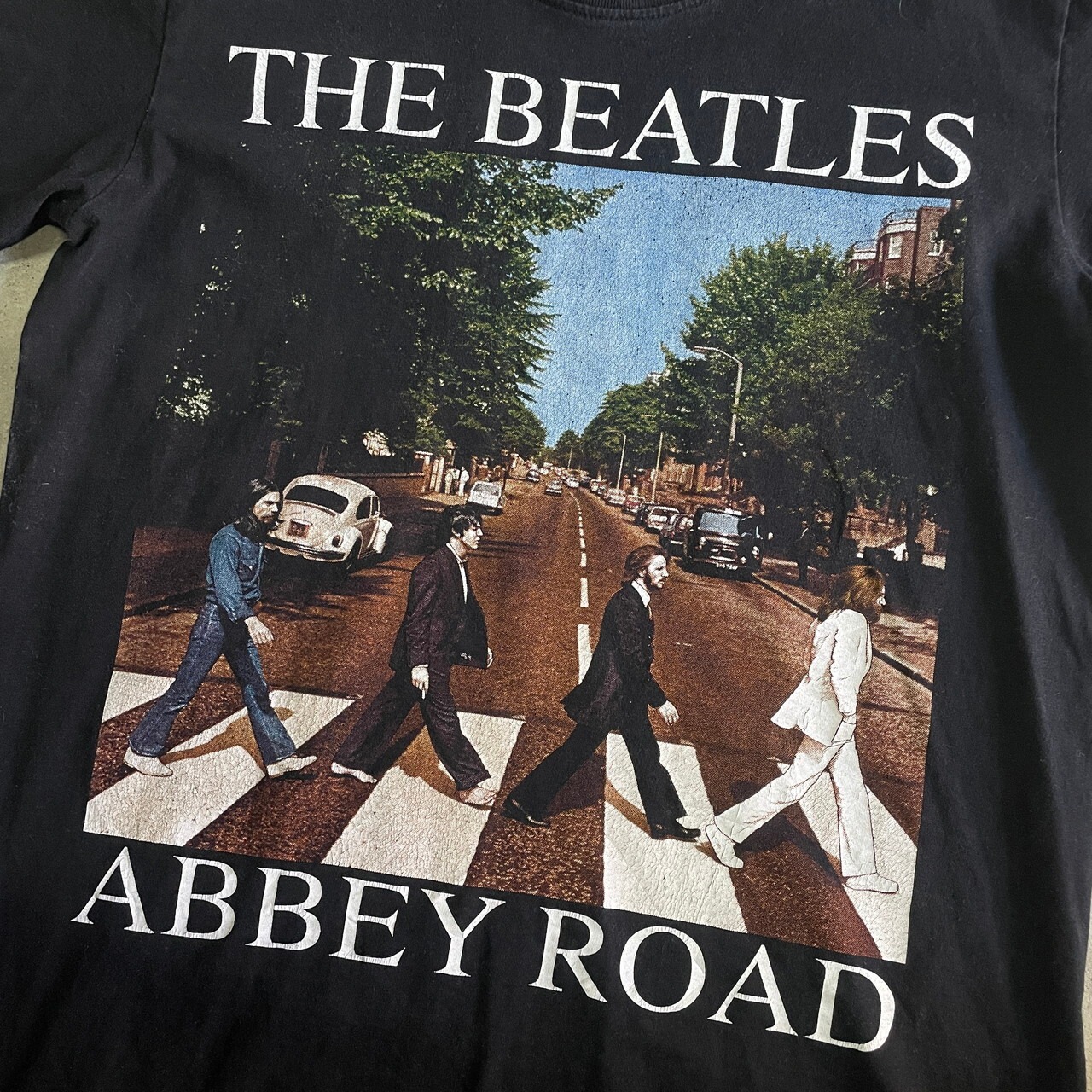 THE BEATLES ビートルズ Abbey Road アビイ・ロード 両面プリントT 