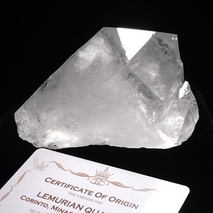 水晶 クラスター 原石 カテドラルライブラリー ブラジル ミナスジェライス州 コリント産 レムリアンシード 証明書付属 282-182