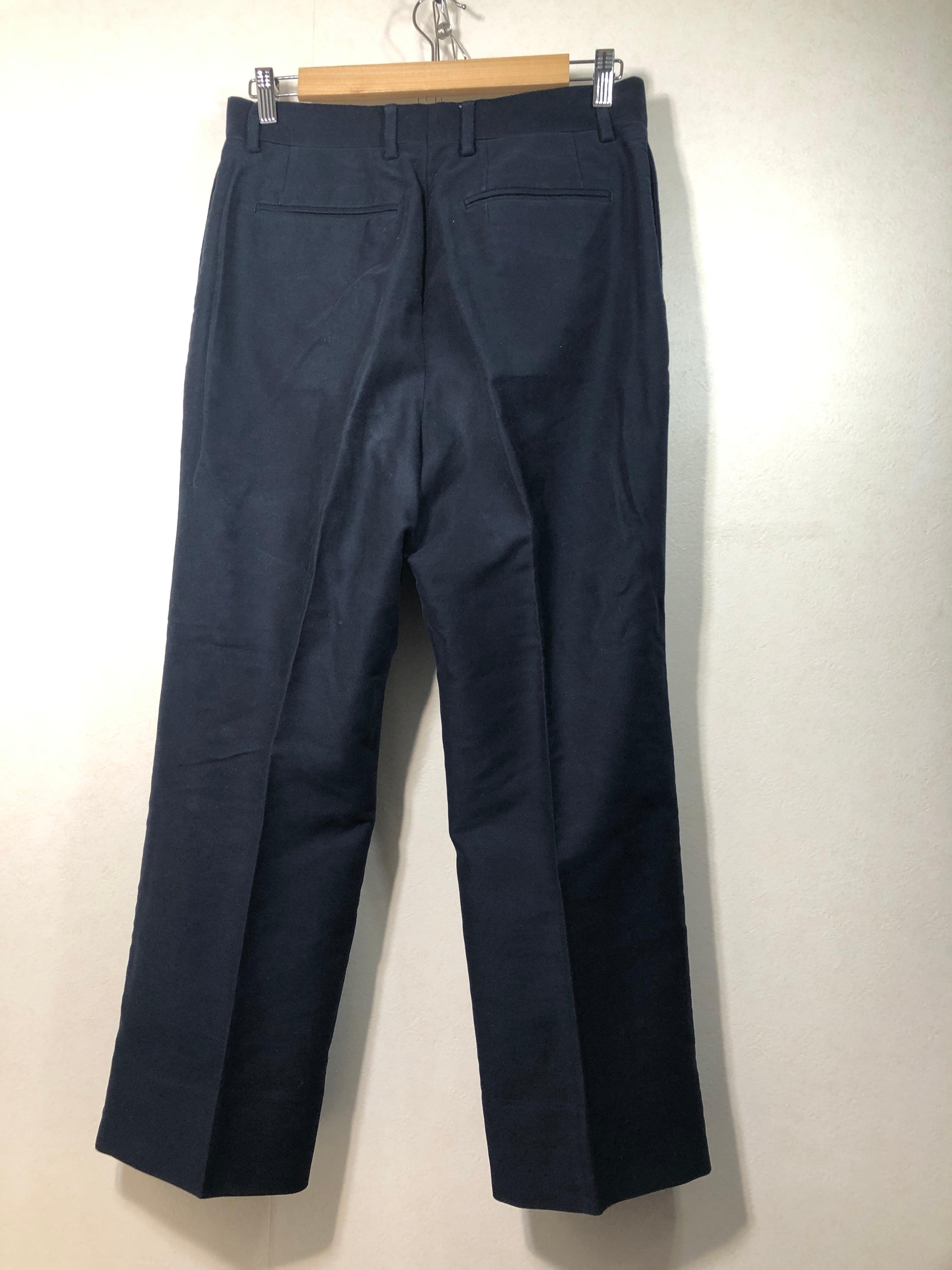 080951 NEAT コットン シルク タック スラックス パンツ 44 ニート 綿 