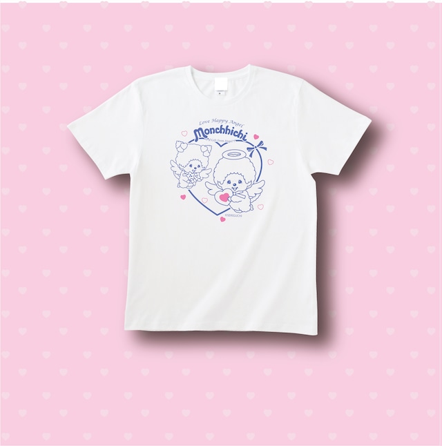 ラブ ハッピーエンジェル モンチッチ Tシャツ キラキラハート ラブ ハッピーエンジェル モンチッチ Tシャツ キラキラハート