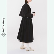 紺の余白と静かな物語サロペット 《W0194》