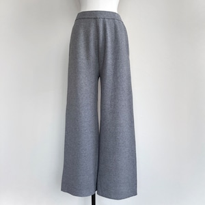 残り僅か！〈SELECT〉ダブルフェイスリブニットワイドパンツ 552-26712