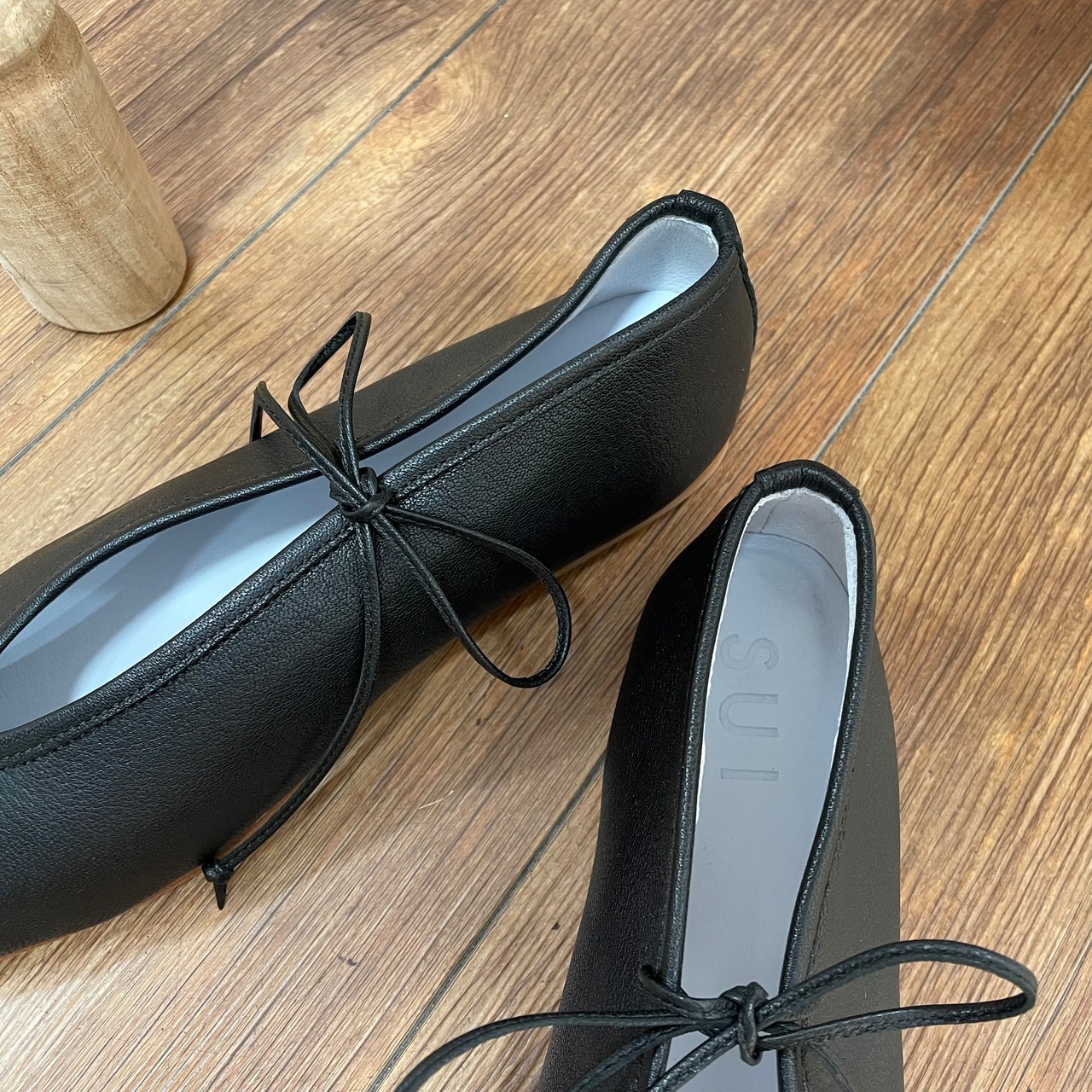 SUI LACE UP BALLET【BLK-BLK】