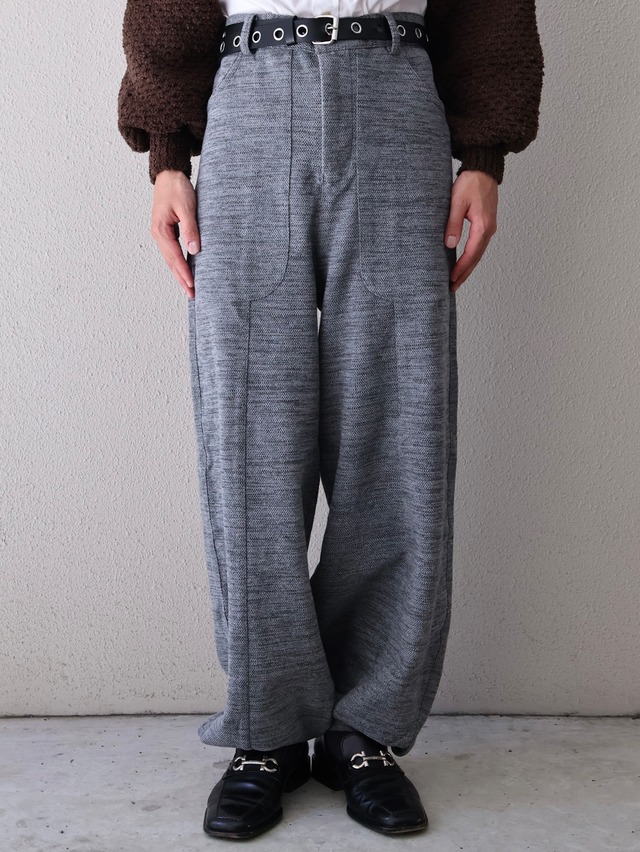 【ISA BOULDER】LANTERN TROUSERS/ash