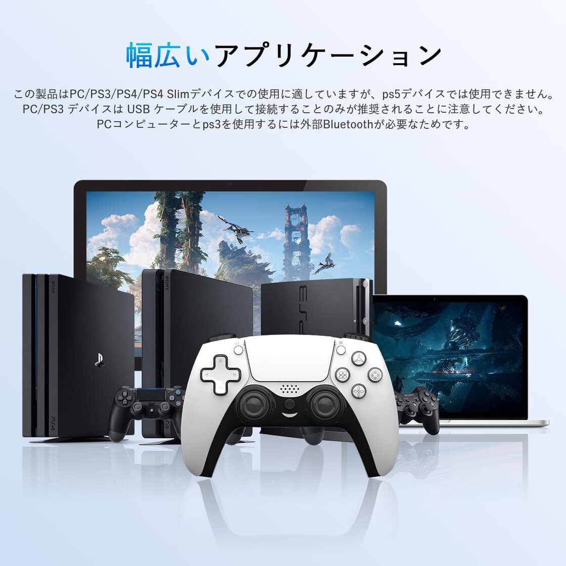 PlayStation 4 Slim ホワイト 本体 コントローラー付き（SONY 