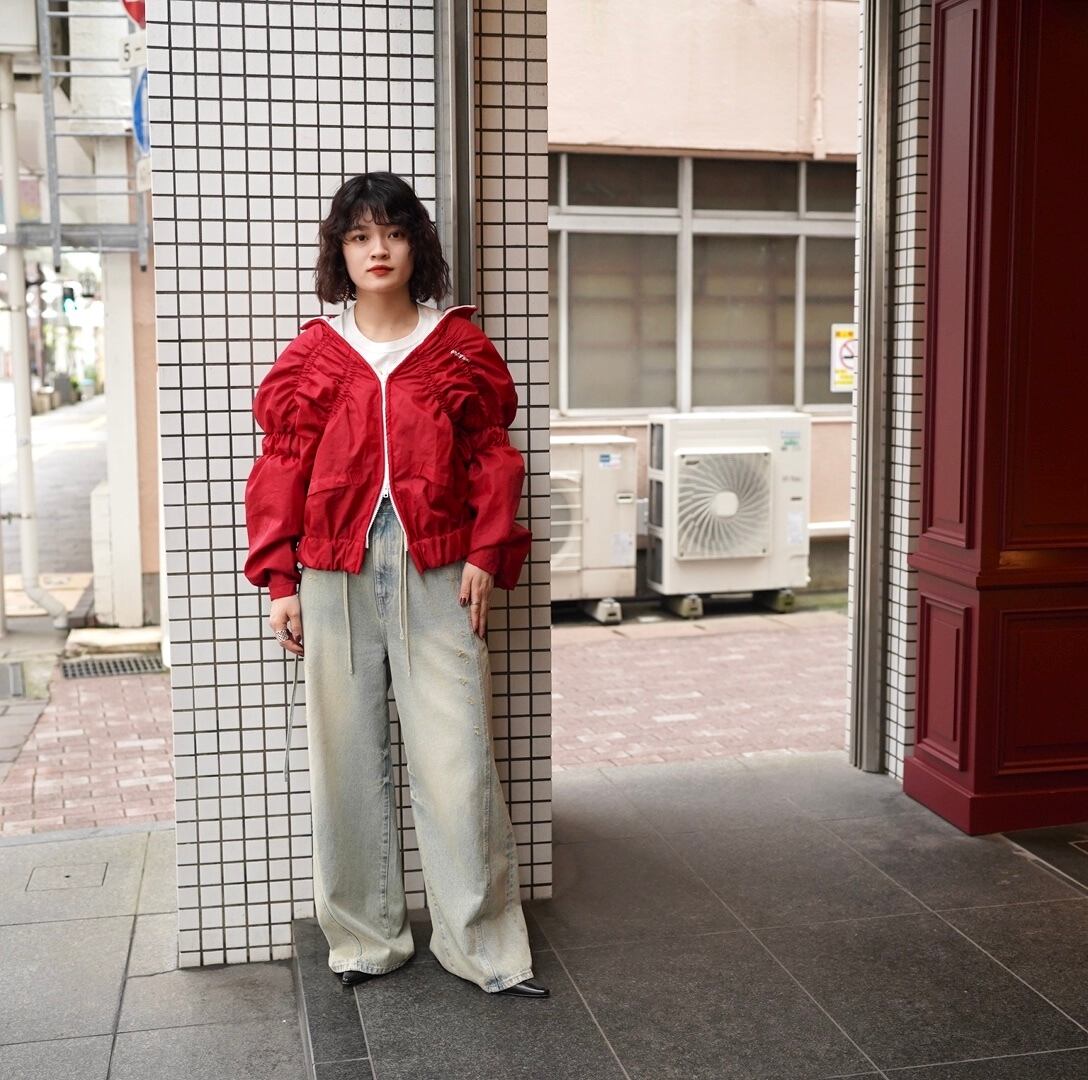 77circa(ナナナナサーカ) ''circa make shirring coach jacket(red