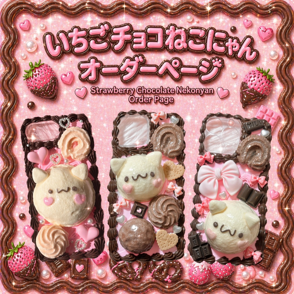 いちごちょこ｣オーダーページ✩⋆*॰¨̮⋆｡˚ | EDONA NAIL