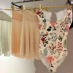 キャップスリーブ ブルームレオタード 3色展開 L1512
