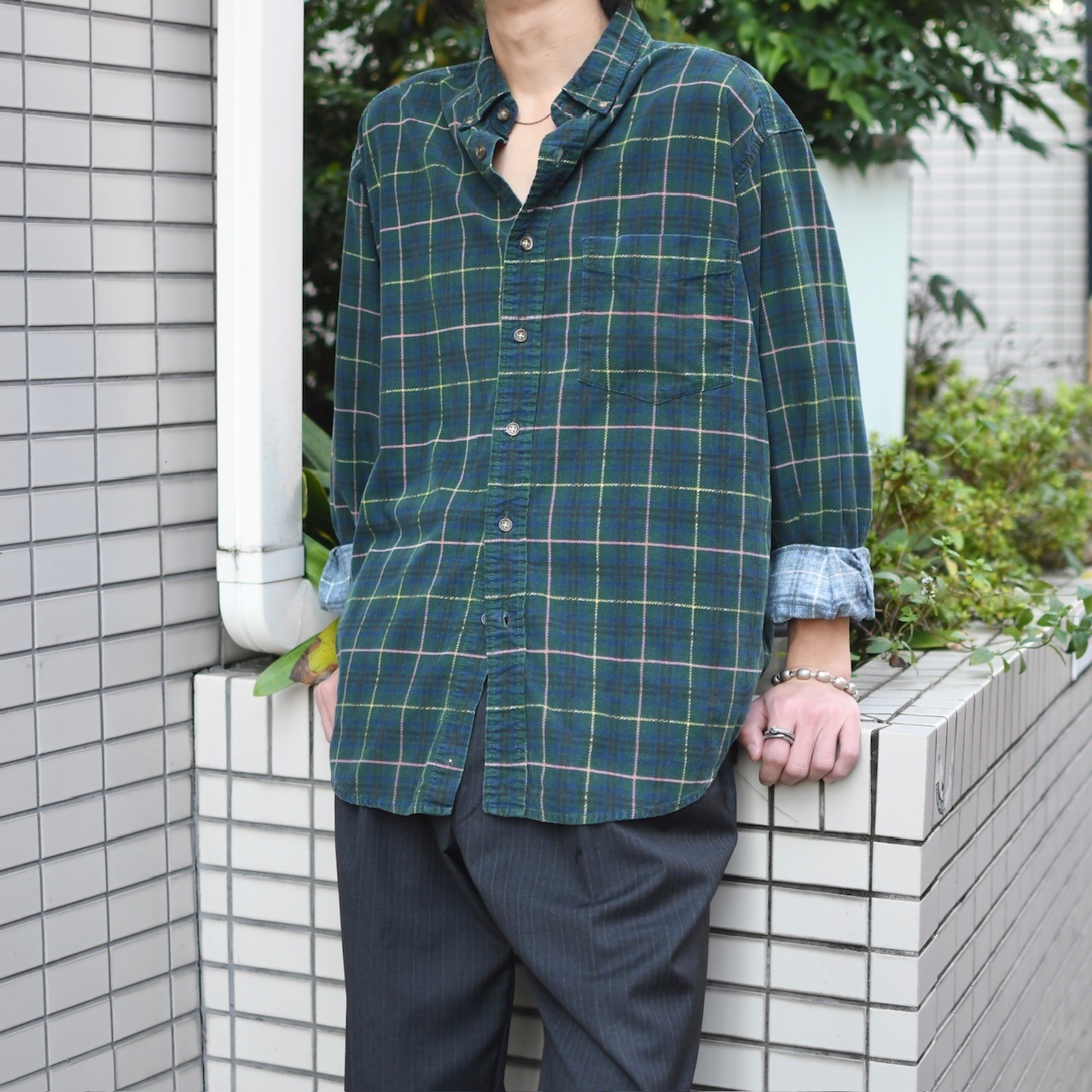 OLD NAVY check corduroy shirt