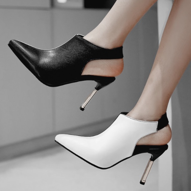 Square toe metal boots【2color】 C1276