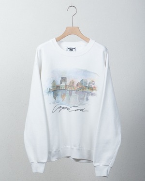 landscape printed sweat / Made In USA