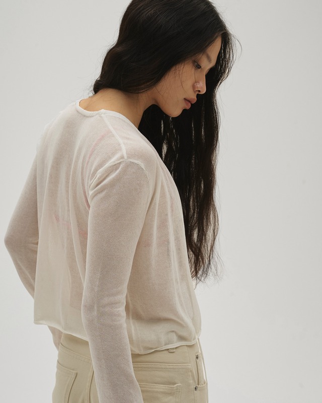 TODAYFUL Compact Sheer Knitcardigan    コンパクトシアーニットカーディガン　White
