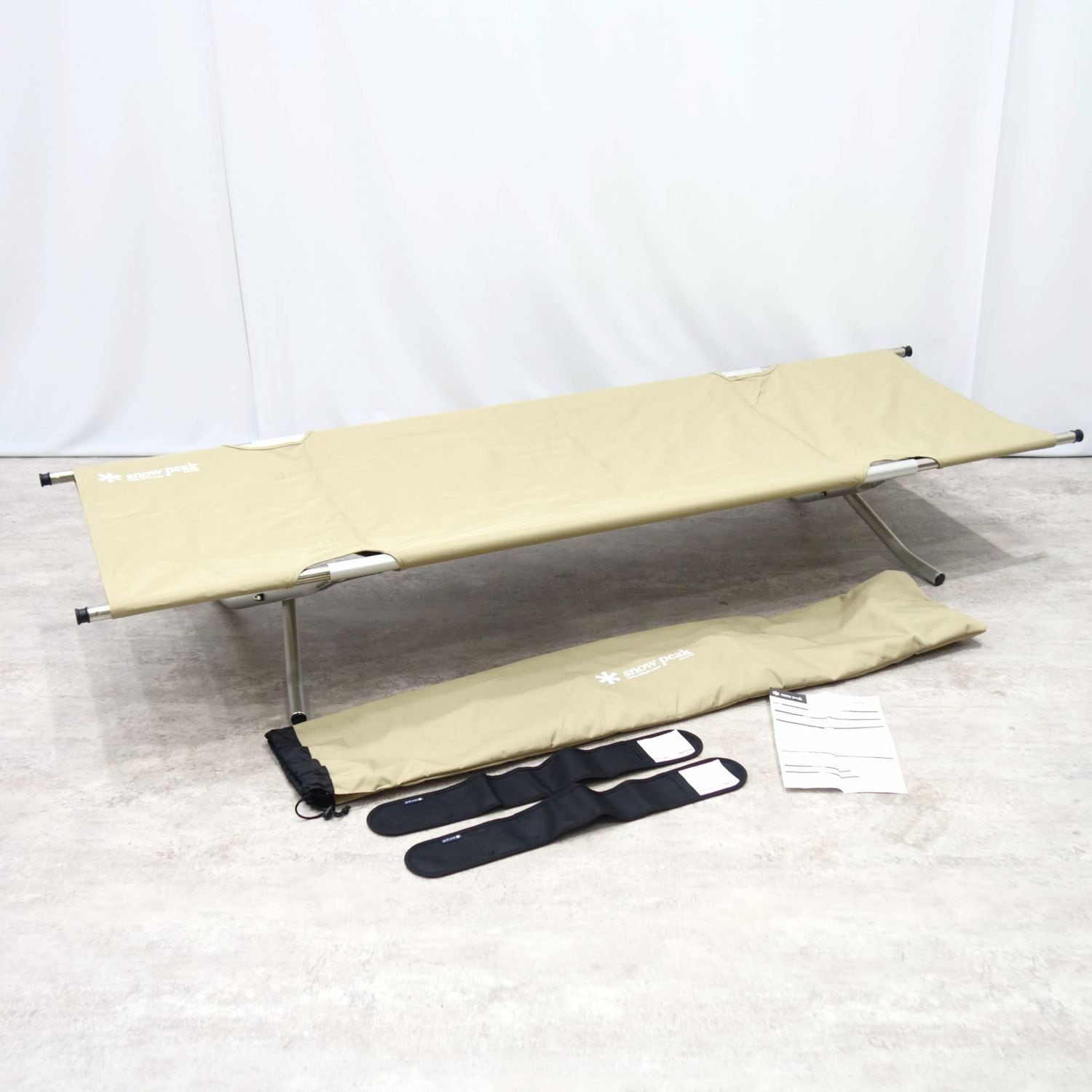 【未使用級】peak コット　ハイテンション　床面保護カバー付き 美品 スノーピーク snowpeak コット ハイテンション BD-030 床面保護