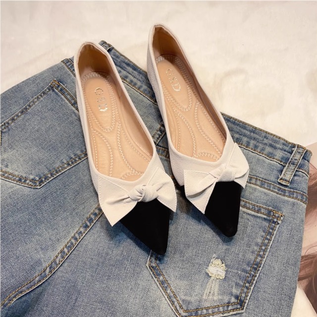 Bicolor ribbon pumps LA2501166