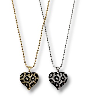 GILA LEOPARD×HEART NECKLACE