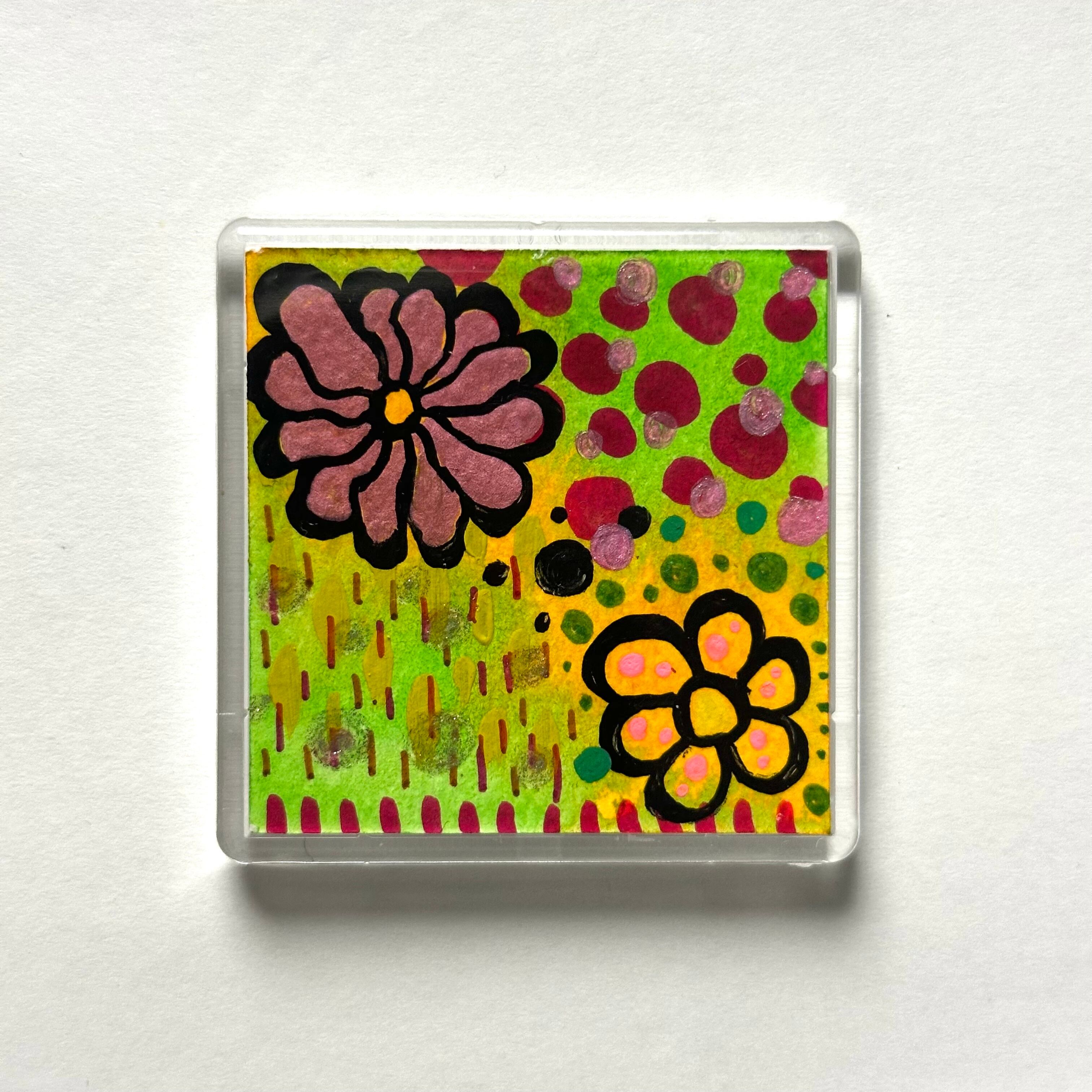 ミニ絵画 油絵 ミニ絵画【蓮の池】 - メルカリ