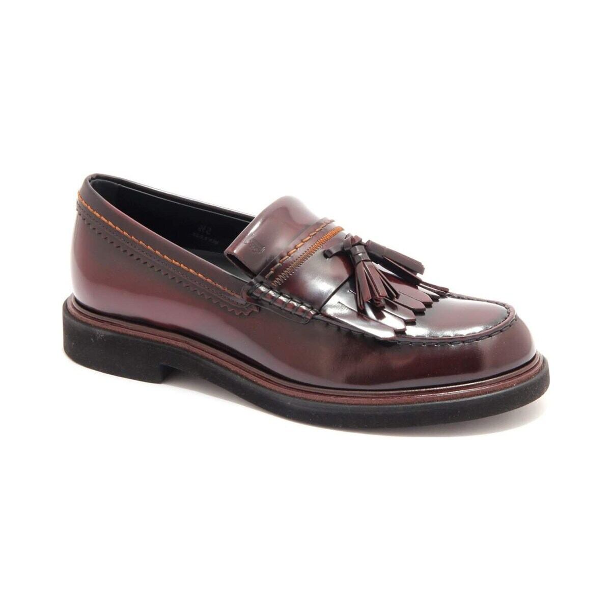 TOD'S トッズ メンズ ローファー レザー レッド