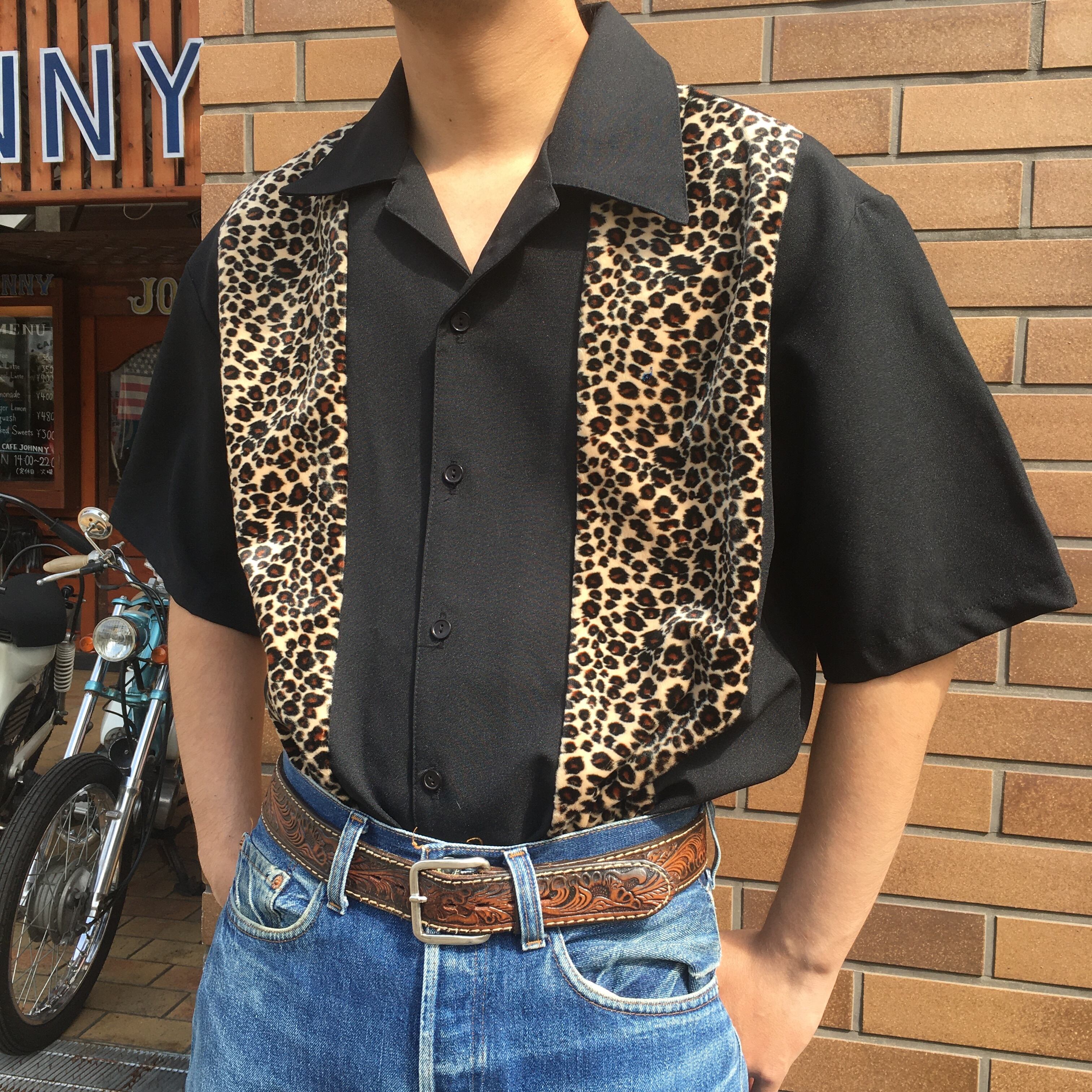 ボーリングシャツ レオパード