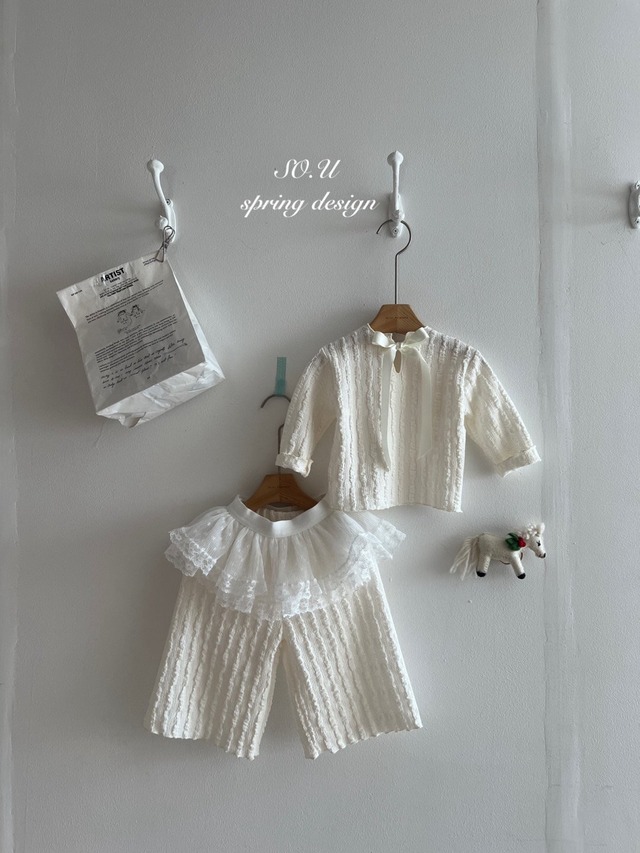 残り1点 即納⌇90cm バック リボン セットアップ