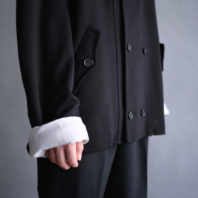 double button loose box silhouette jacket