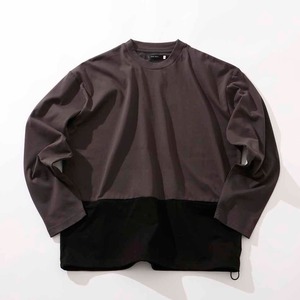 【8月23日入荷予定】Switch Color Long Sleeve T-shirts　Black