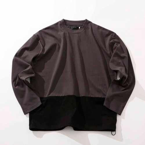 【8月23日入荷予定】Switch Color Long Sleeve T-shirts　Black