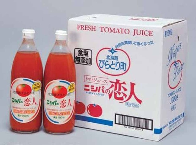 ニシパの恋人トマトジュース瓶(有塩) 1000ml瓶×6本