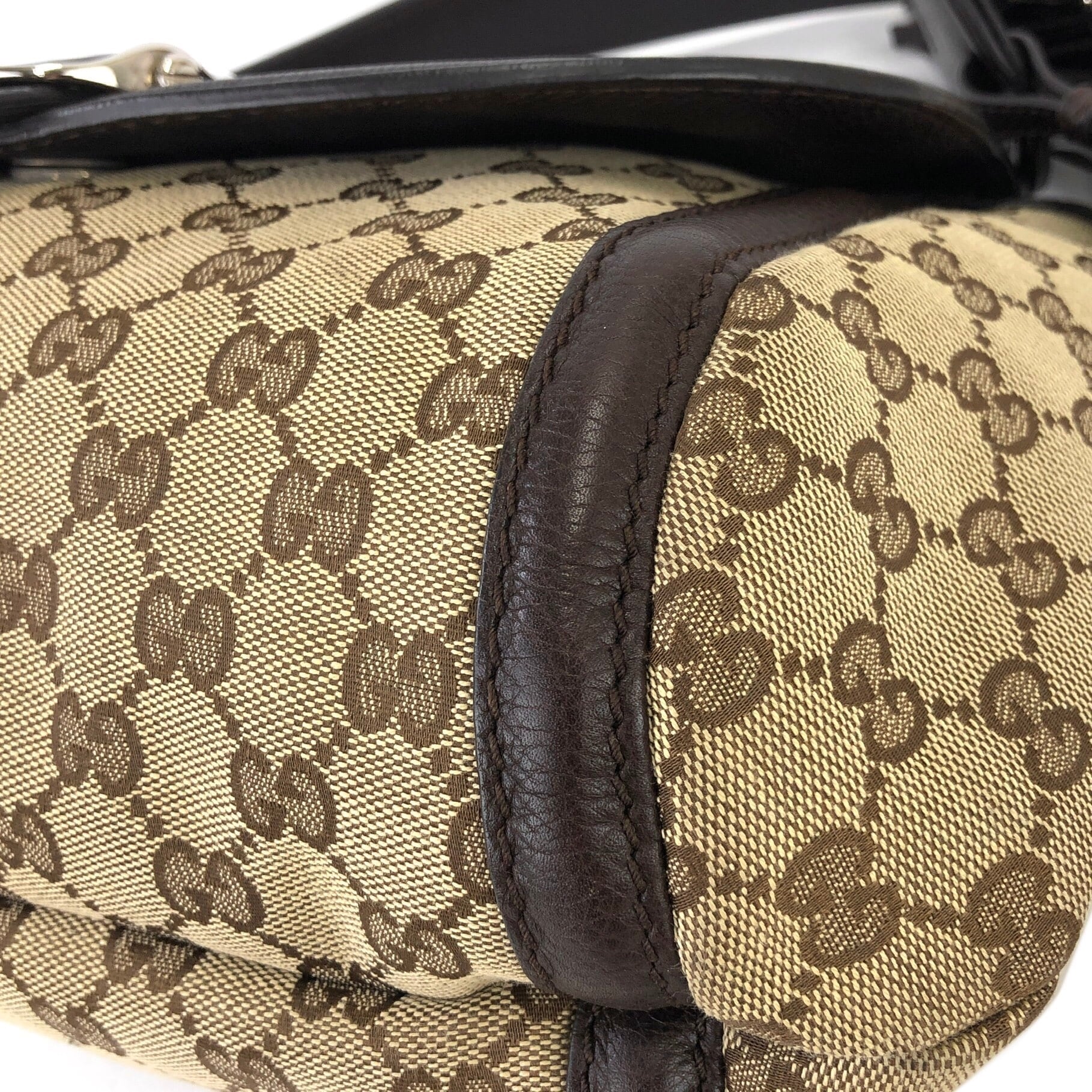 GUCCI グッチ GGキャンバス バンブータッセル フリンジ セミショルダー