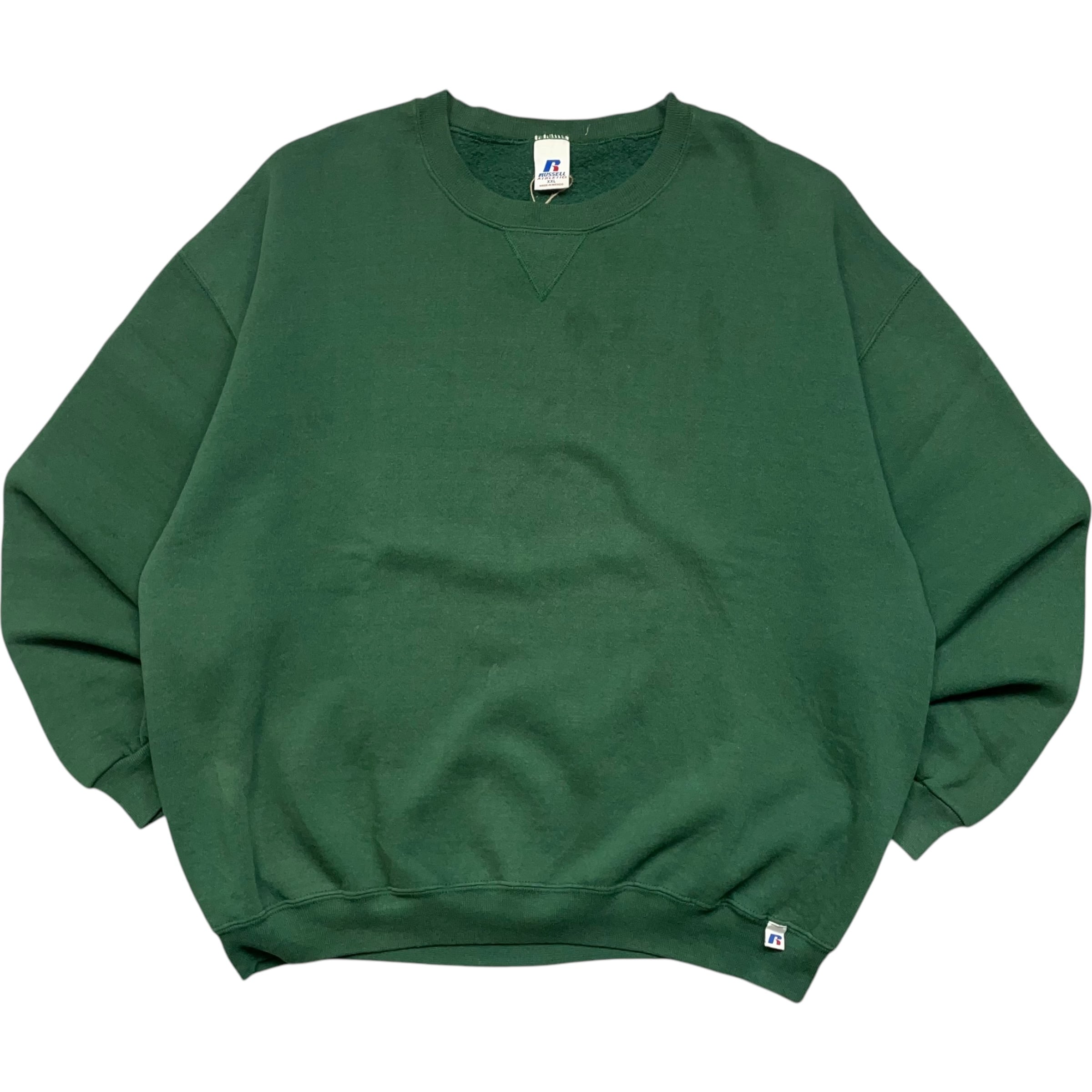 《XXL》russell athletic ラッセルアスレチック スウェット 無地 前V 90年代 vintage no.5907
