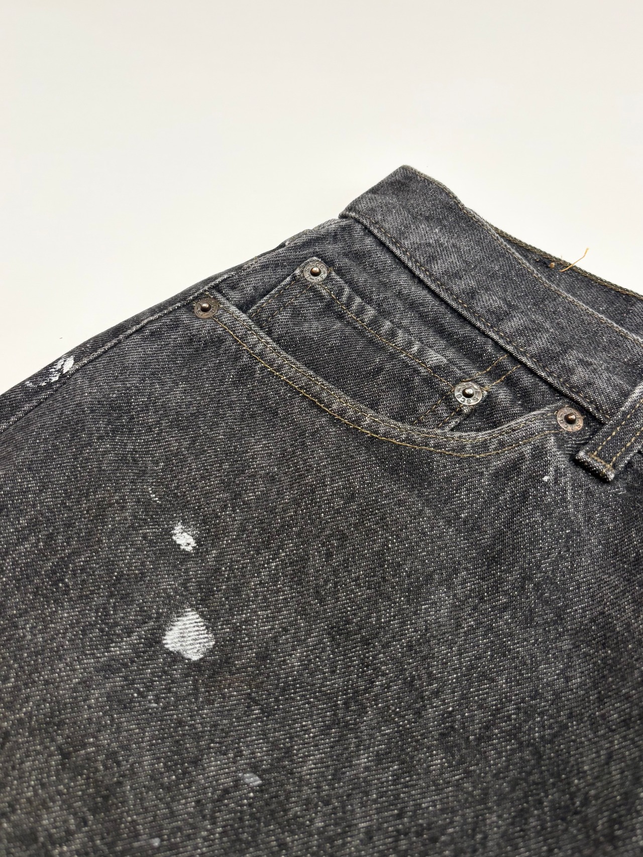 90s Levi’s 501-0658 BLACK DENIM PANTS MADE IN USA Size W36L32