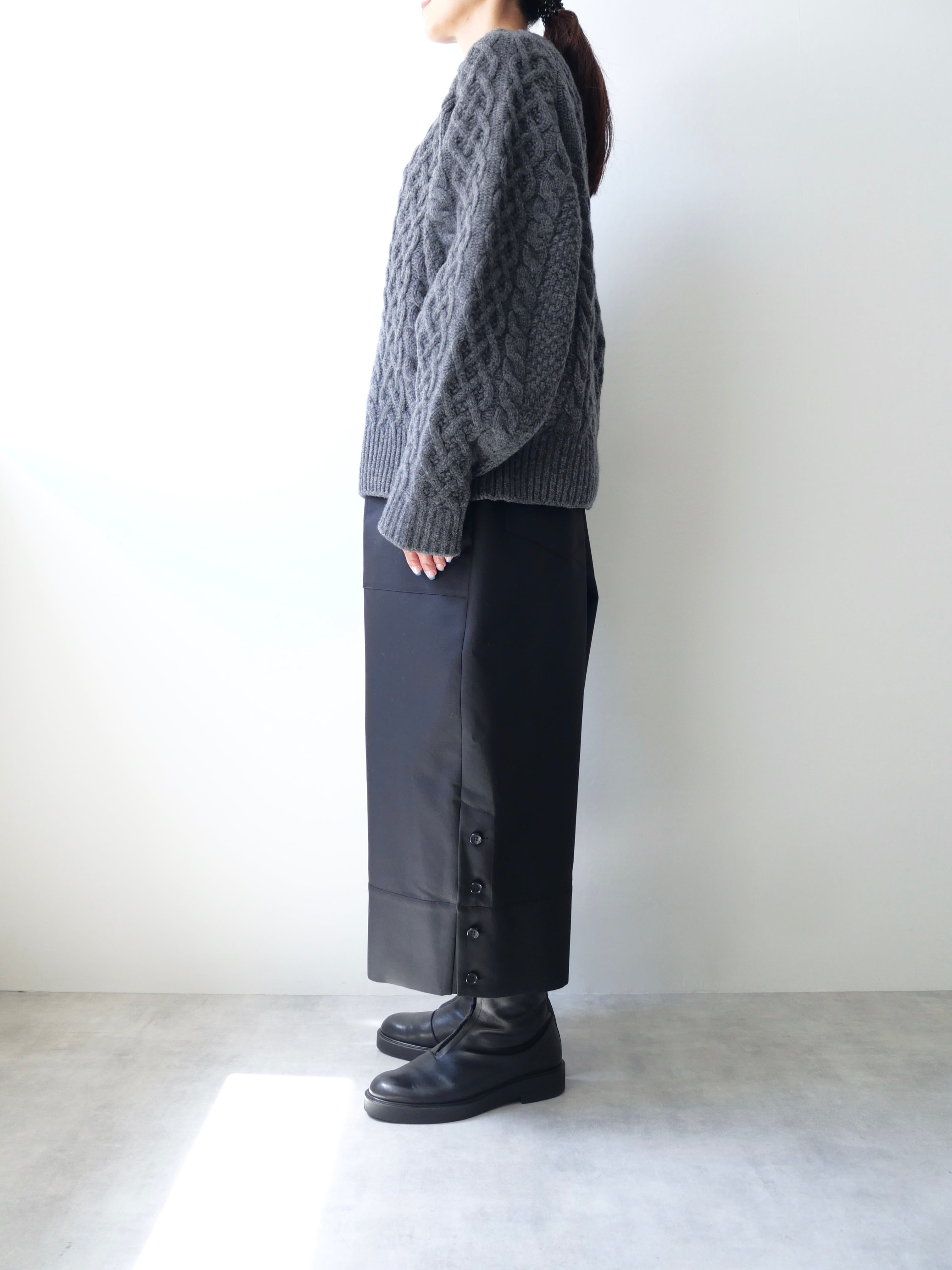 TENNE HANDCRAFTED MODERN / overall pants（BLACK） | t a - n a