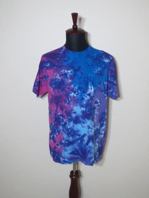 CROW TIPI TIE-DYE PINK LEMONADE SPLAT POCKET TEE