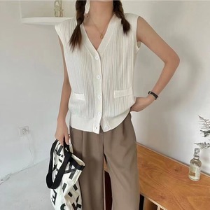 Vネックニットベスト　AJ1050-6611