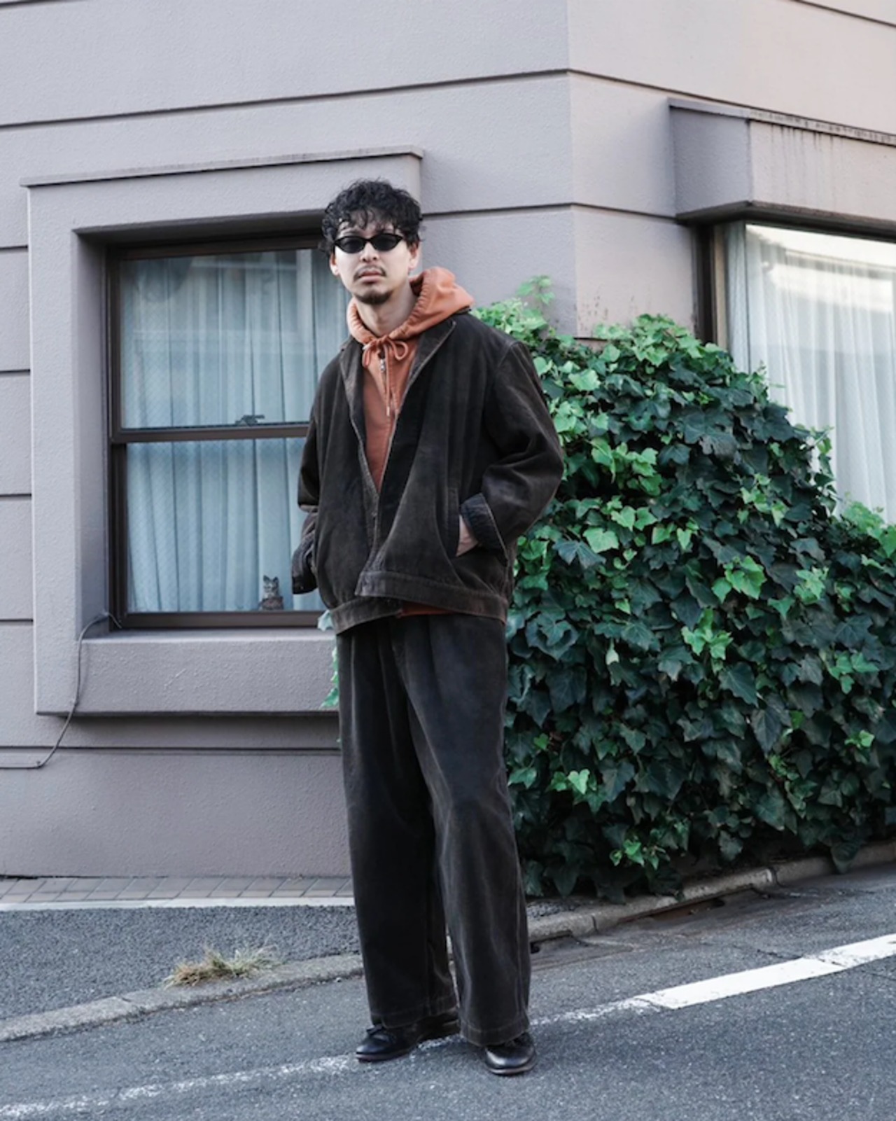 【 ANACHRONORM 】CORDUROY LAPEL JACKET