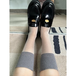 GirlsYY韓国y2k透け感キラキラソックス 7s