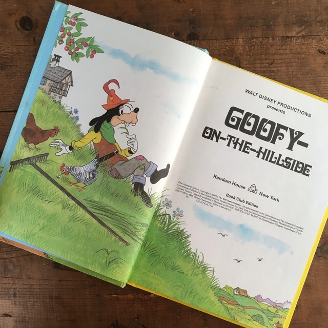 Goofy On The Hillside グーフィ ディズニー ヴィンテージ 洋書 絵本 英語 E Vintage ヴィンテージ 洋書 雑貨のお店