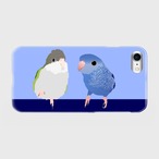 iPhoneケース サザナミインコ & ユウギリインコ【各機種対応】