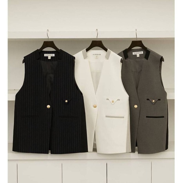 【ALMOND*OIL】VEST