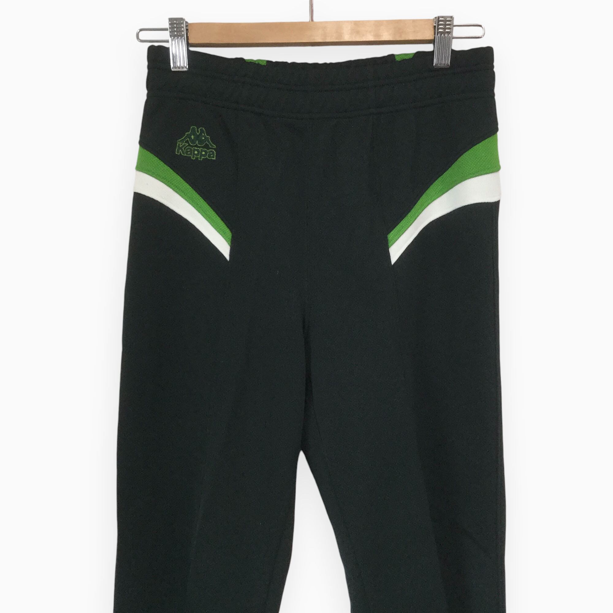 カッパ ジャージセットアップ】 90s 美品 レトロ 日本製 M 黒 緑 白