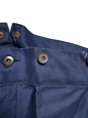 【Deadstock】30-40s Blue Moleskin Trousers “LE PYRENEEN”