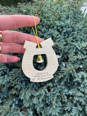 ペトリキフカ塗り　馬蹄のお守り（ピドコーヴァ）ホメンコ作