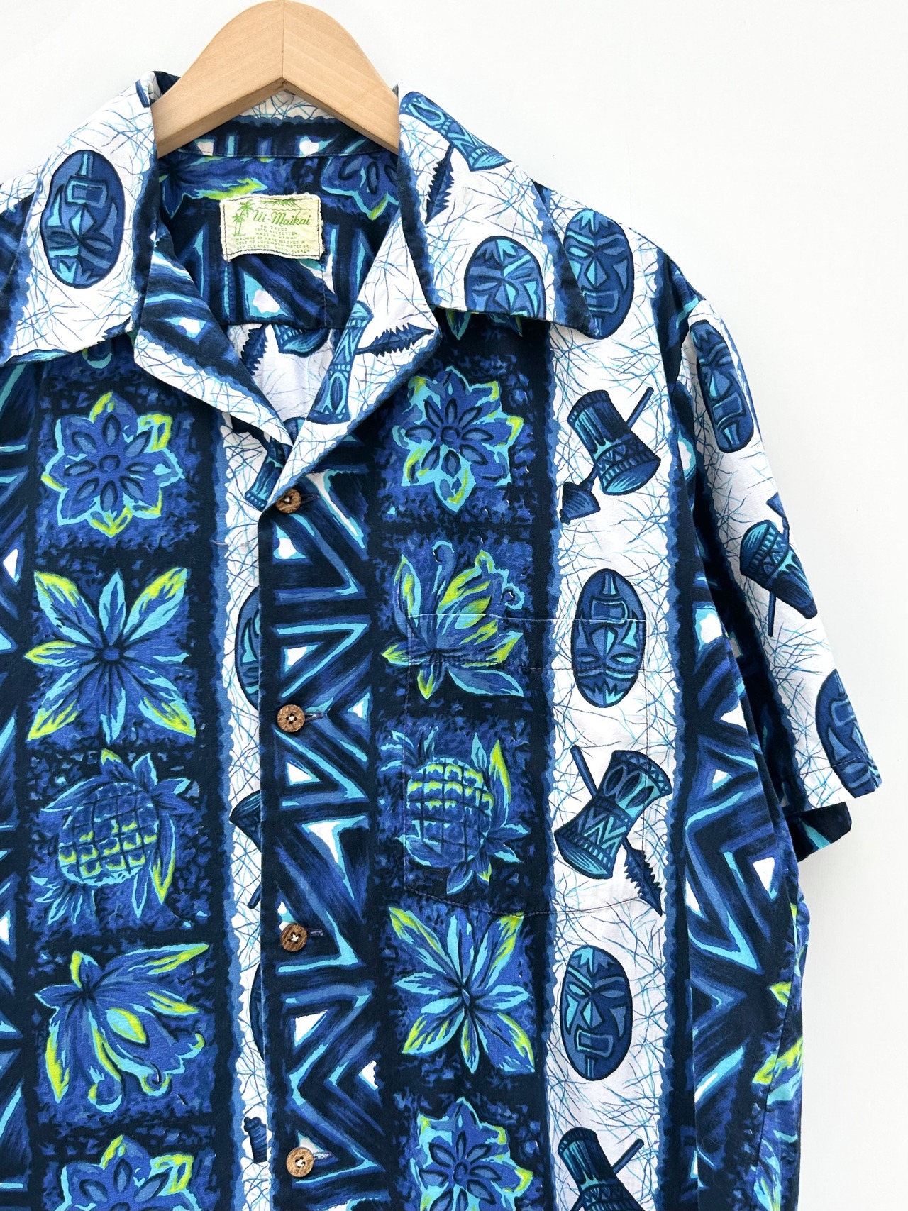 70s UI-MAIK S/S HAWAIIAN SHIRT MADE IN HAWAII Size L程