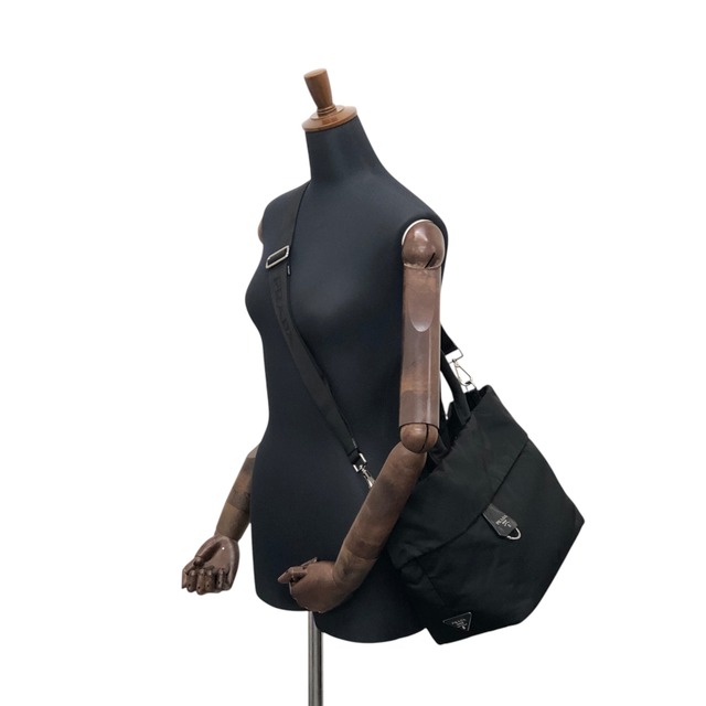 PRADA プラダ ショルダーバッグ ブラック トライアングルロゴ ナイロン BN1959 2WAY vintage ヴィンテージ オールド 3tmht8