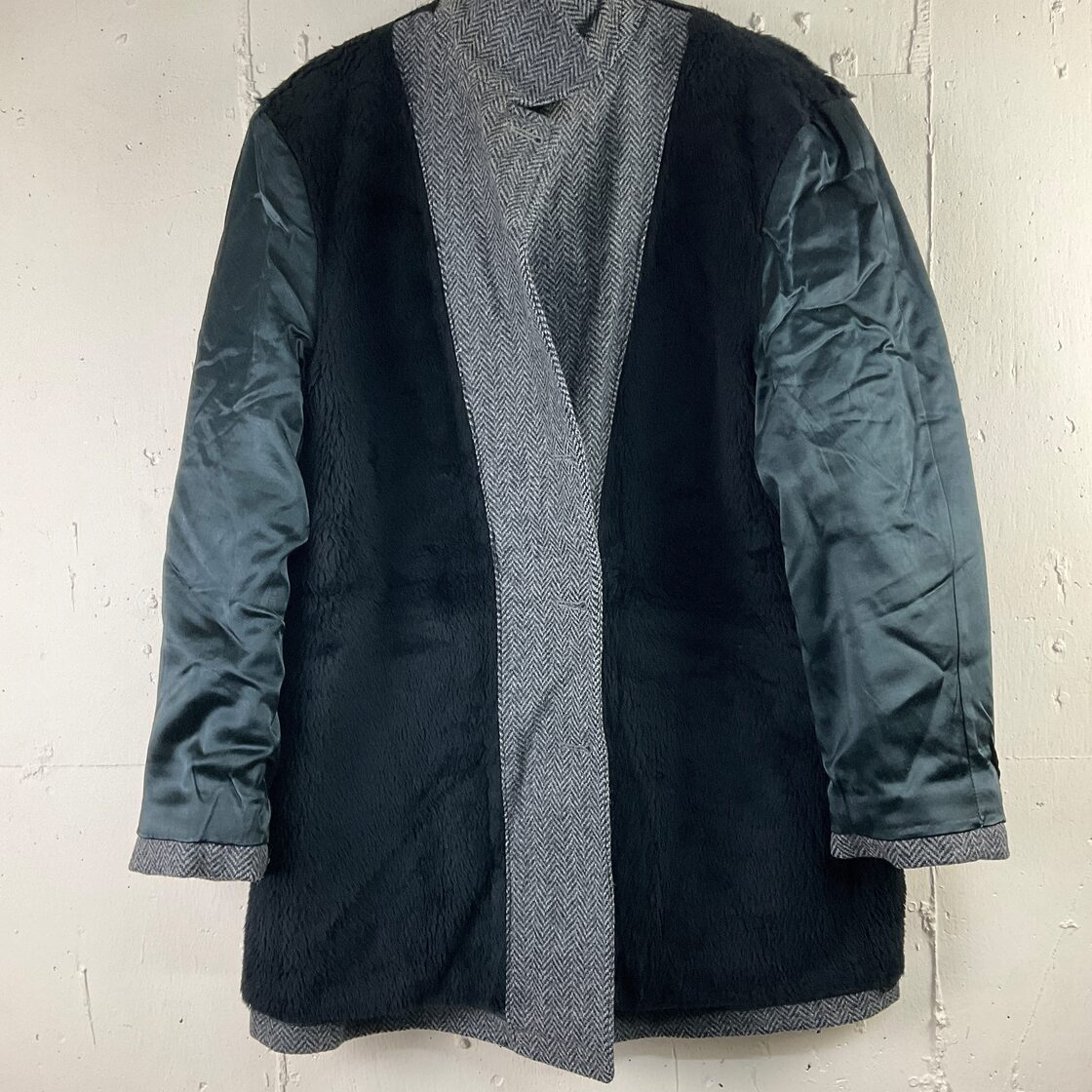 USA製 70年代 70s PURITAN ヘリンボーン ウールコート 42 古着 
