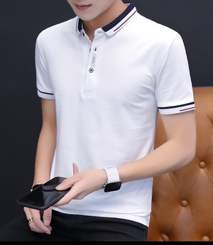 ポロシャツ メンズ 半袖 4色 コットン ゴルフ カジュアル 1467a