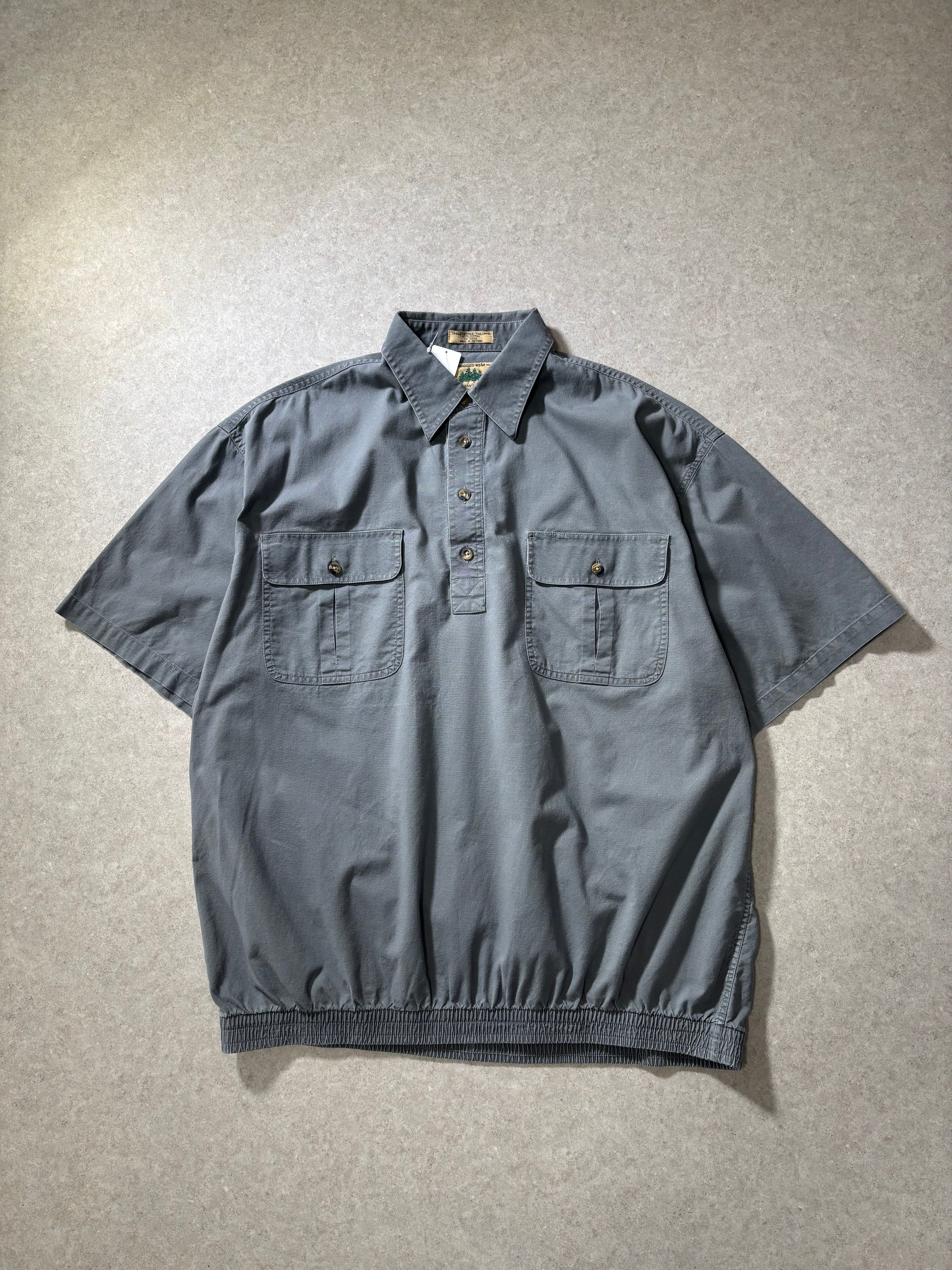90s GEOFFREY BEENE cotton-rayon border polo | 古着屋2000
