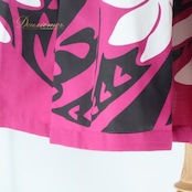 フラダンス 衣装 パウスカート パープル系 ハレハワイイ 日本製 ティアレ柄 ハワイアンプリント アロハ マゼンタ フラ ダンス レッスン 練習 シングル スカート 華やか 鮮やか かわいい おしゃれ 大人っぽい ブラック系 ホワイト系 紫 黒 白 ピンク系 マゼンタカラー おしゃれスカート フラダンス用衣装 ダンスレッスン アロハ柄 かわいいスカート ハワイ風 フラレッスン用 ティアレデザイン フラスタイル