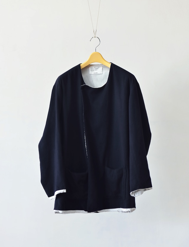 aulico : WOOL CASHMERE JACKET / NAVY