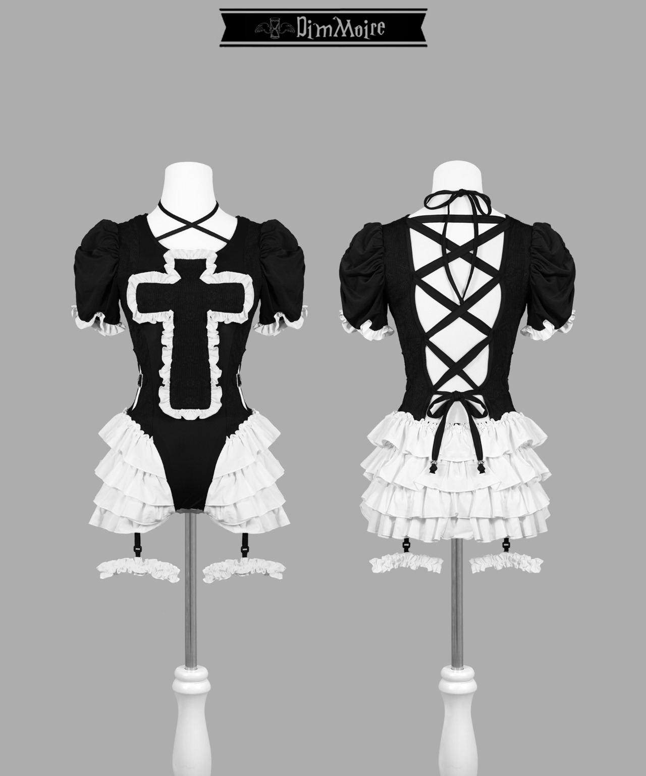 祈りの十字スイムウェア【Black＆White】