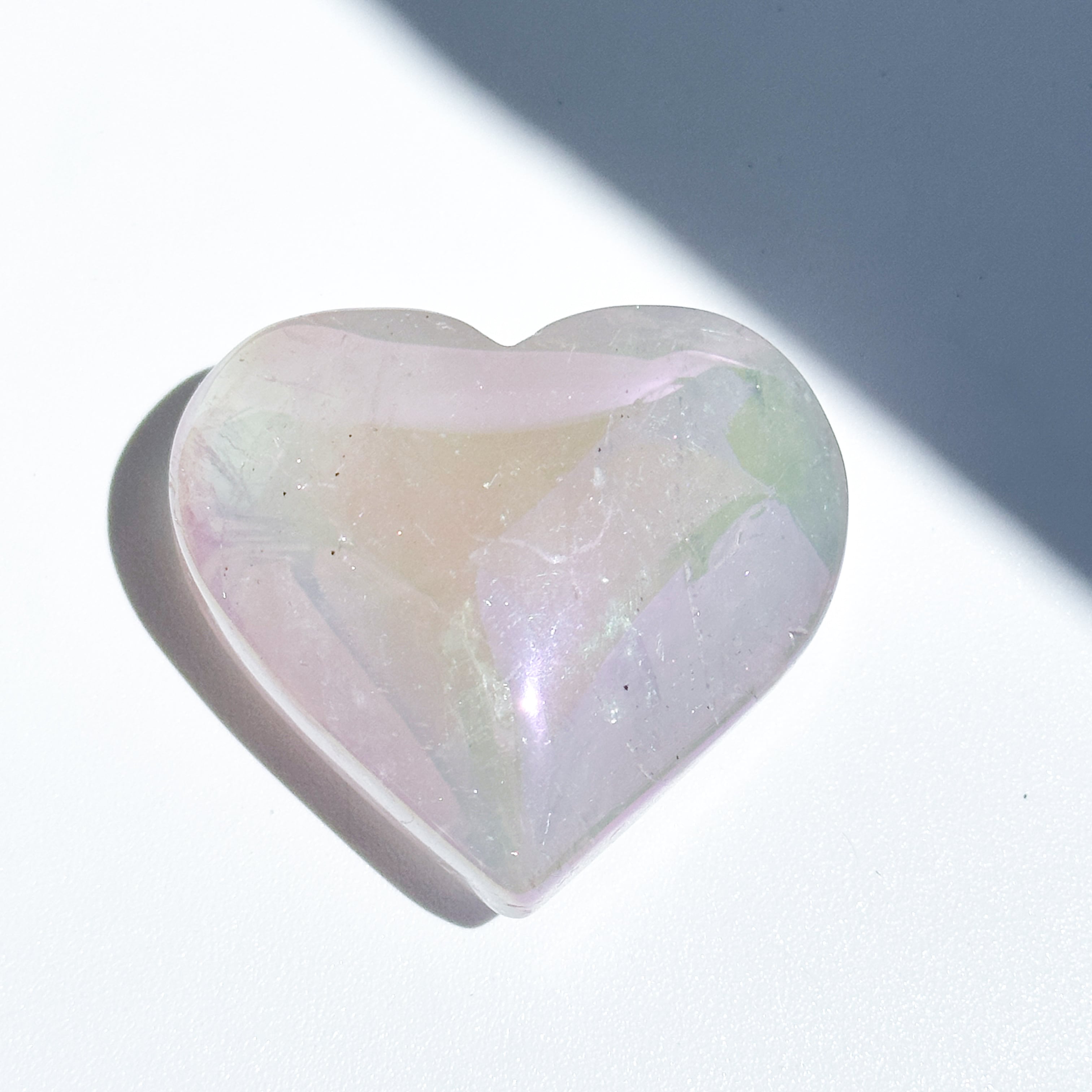 エンジェルオーラハートローズクォーツ 178g 天然石 パワーストーン ♡エンジェルオーラローズクォーツ ハート82♡ Angel Aura Rose Quartz